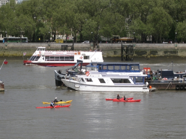 Kayaking on the River Thames